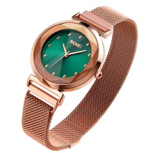 skmei 1709 new style ladies watches stainless steel mesh watch ladies watches for small wrists